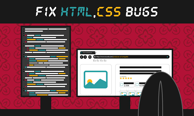 fix HTML, CSS, bootstrap bugs or website