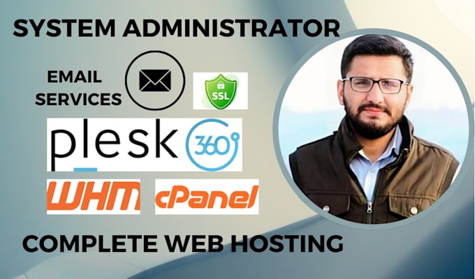 setup cpanel and setup full web hosting plesk dns SMTP emails wordpress