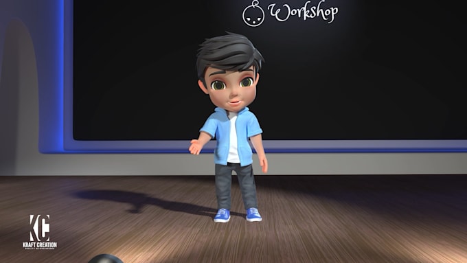 create cinematic 3d animation in pixar  disney style quality