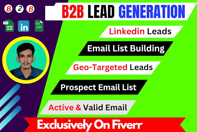 do targeted data entry lead generation b2b sales, email list