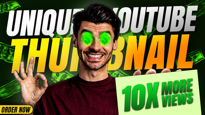 design a unique youtube thumbnail
