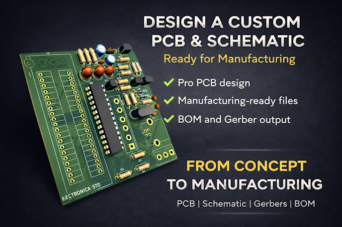 design a custom pcb ready for manufacturing