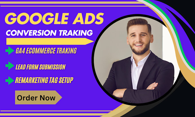 set up ga4, ecommerce tracking, and conversion tracking with GTM