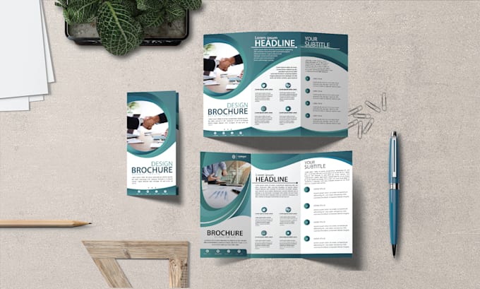 design professional brochure, trifold, bifold and pamphlet