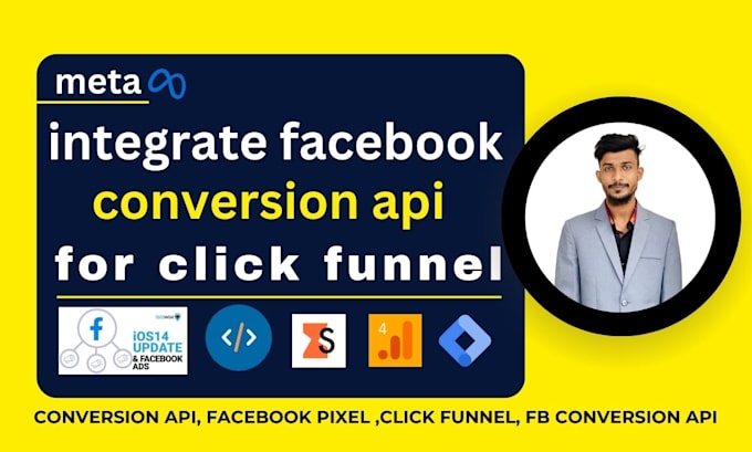 integrate facebook conversion api for click funnel, kajabi and go high level