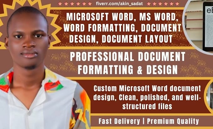 professionally format, edit, type, create, design microsoft word document