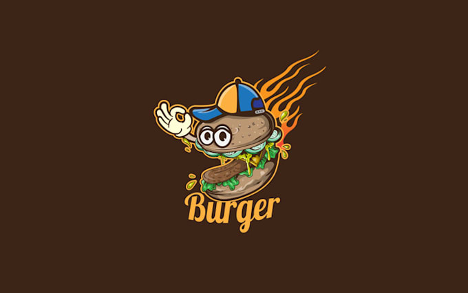 make delightful viewable burger logo
