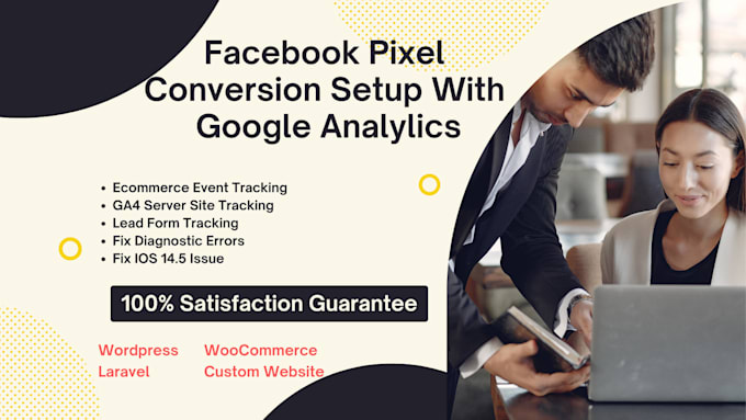 fix or setup meta facebook pixel, conversion API, ga4, GTM ecommerce tracking