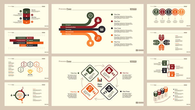 design custom branded powerpoint business presentation template master slides