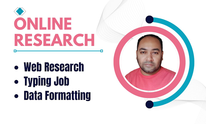 do online research, typing and web research