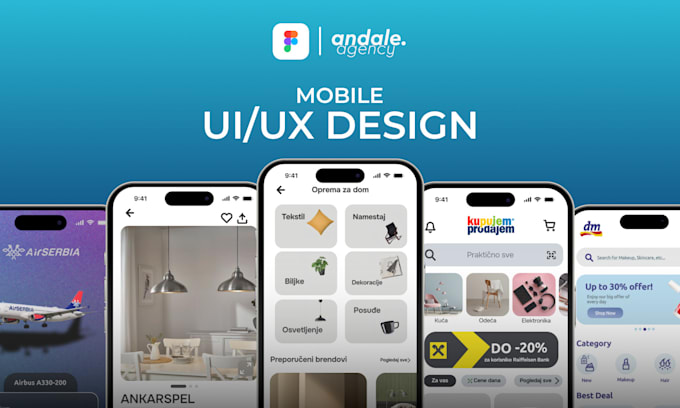 Do mobile app web app website ui ux design in figma by Zzal1eksa | Fiverr