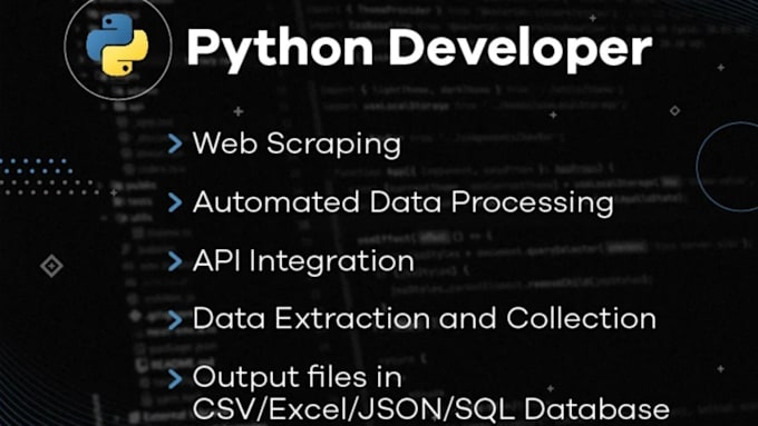 Code python web scraping script, automation bot, debugging, cpp, java ...