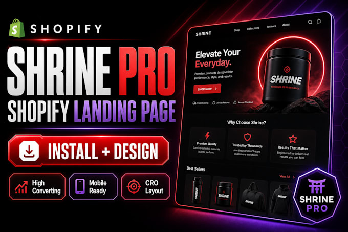 do shrine theme and shrine pro expert shopify store design