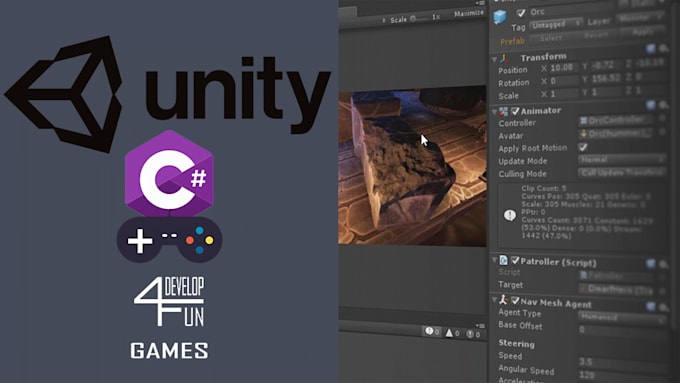 develop a specific endless 3d unity game for you