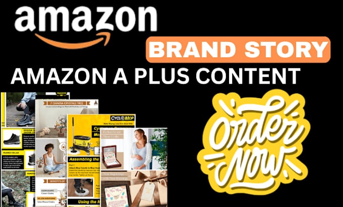 design stunning amazon a plus content, amazon ebc, and amazon brand story