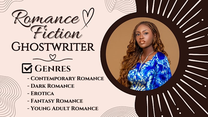 ghostwrite your romance book or story