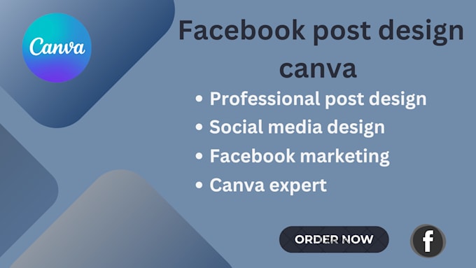 Do facebook post design using canva by Shakshaiful | Fiverr