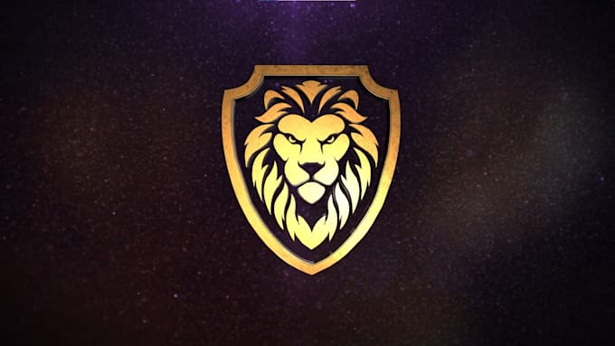 realistic 3d logo animation