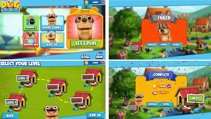 ui ux designer for 3d and 2d game ui design