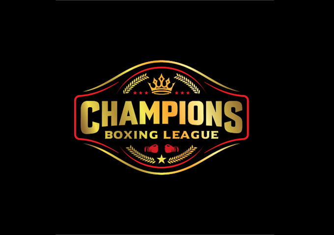 design champions boxing league logo