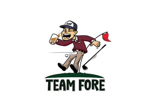 design awesome golf team logo