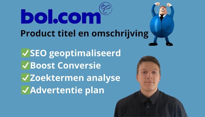 write SEO optimized product description and title for bol