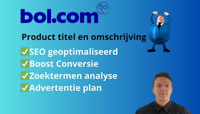 write SEO optimized product description and title for bol with sp plan