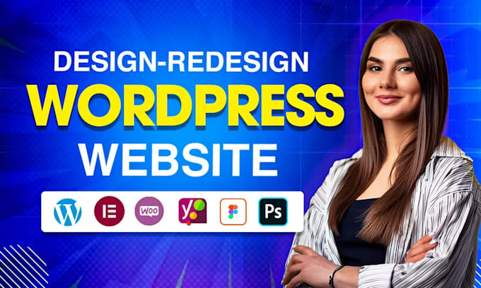 design redesign wordpress website development and build woocommece website