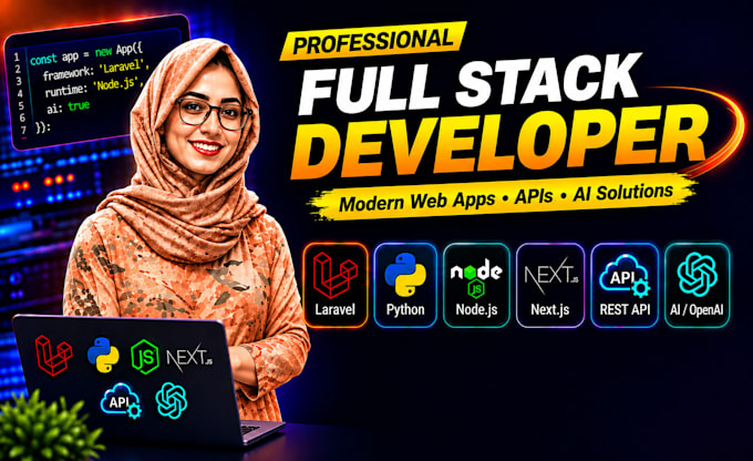 be full stack php laravel developer for web app development