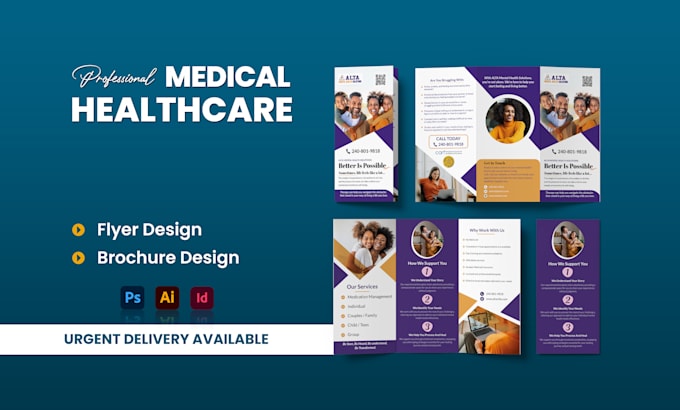 create a business flyer or brochure for healthcare and medical home care