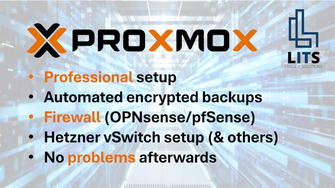 install and configure proxmox on hetzner, others with firewall
