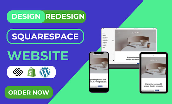 Design redesign squarespace template fix ngo website portfolio business ...