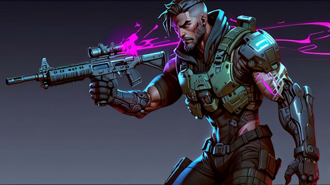 create cyberpunk and retro aesthetic characters