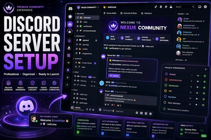 setup custom discord server professionally