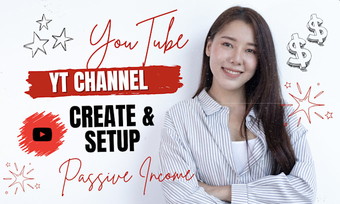 create and set up youtube channel with logo, banner, intro, outro