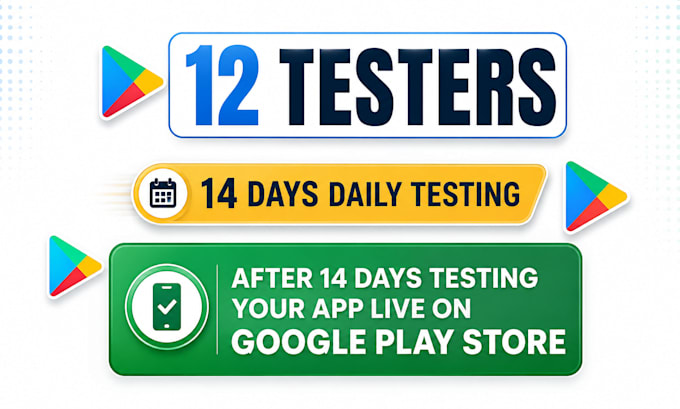 do 12 app tester for google play for android app