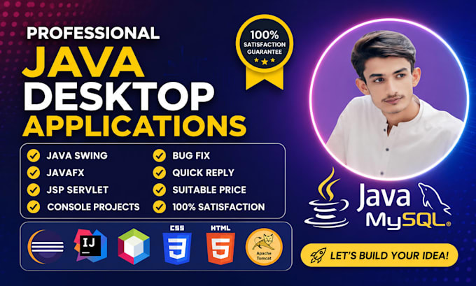 do java swing, javafx, jsp, servlets, oop, mysql jdbc and console app projects