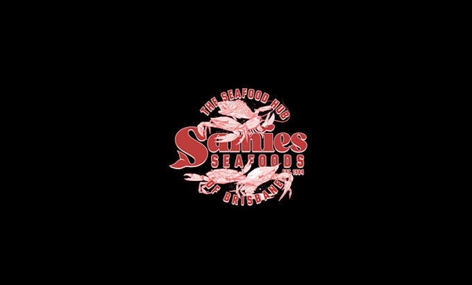 make glamorous crabs and seafood logo