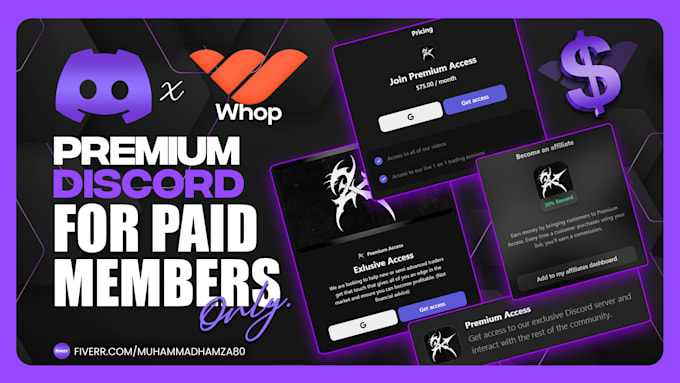 setup new or existing discord server with whop integration