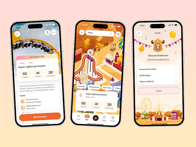 develop custom theme park management app like logride