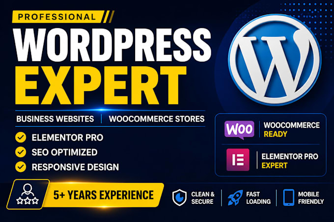 design a professional wordpress website and woocommerce store or redesign