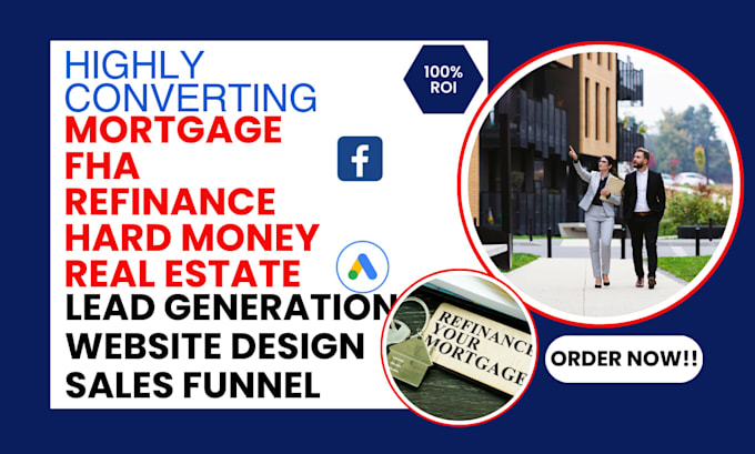 generate mortgage loan fha refinance hard money real estate loan leads website