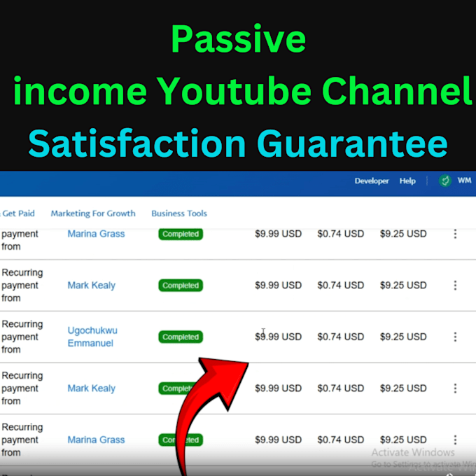 create passive income youtube channel