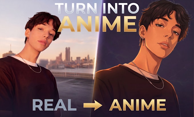 convert profesionally your photo into 2d anime style