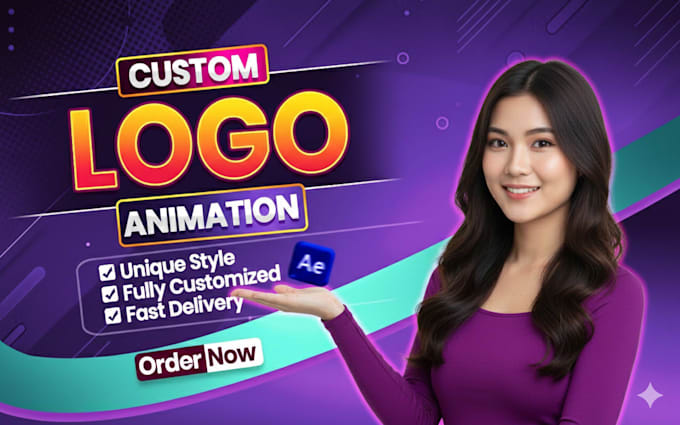 do animated custom logo animation or intro video