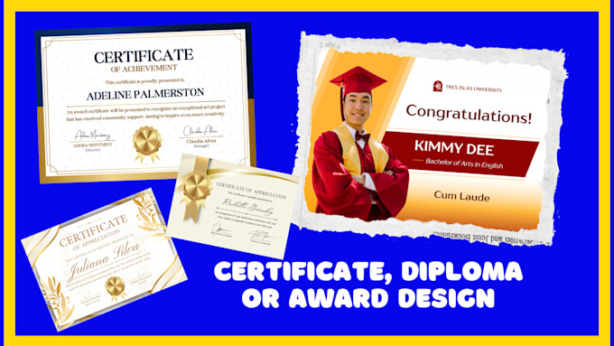 do certificate design, editable certificate template or diploma certificate