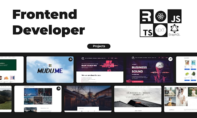 be your front end developer with react, next, remix