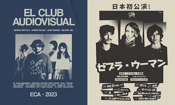 design bold posters for bands and music events