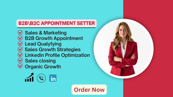 be your linkedin marketing manager, b2b b2c appointment setter