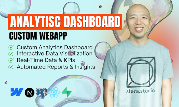 build a custom data dashboard and analytics web app
